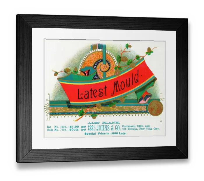 Framed Print : Design On Latest Mould Cigar Box Framed Print : Design On Latest Mould Cigar Box