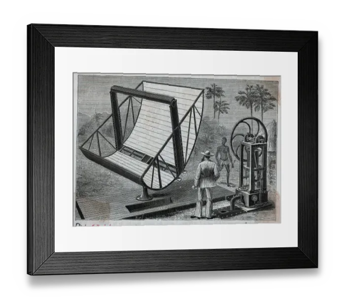 Framed Print : Solar Powered Machine (Illus.) Framed Print : Solar Powered Machine (Illus.)