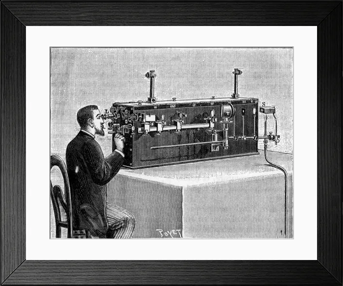 Framed Print : Illustration Of Optical Apparatus Framed Print : Illustration Of Optical Apparatus