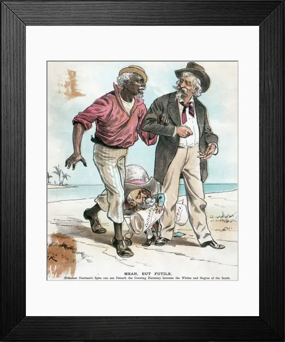 Framed Print : Black And White Man Walking Together Framed Print : Black And White Man Walking Together