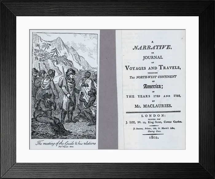 Framed Print : Title Page And Illustration From Journal