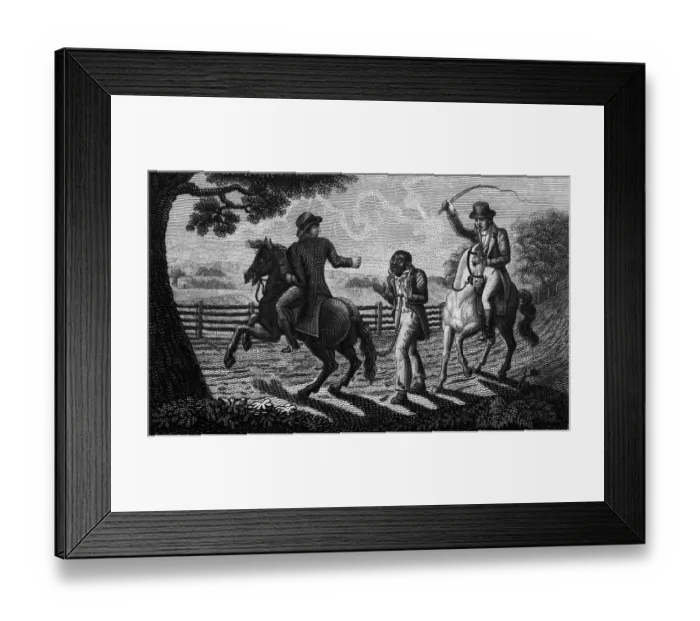 Framed Print : Illustration of an Author Writing Down Narratives of Captured Free Blacks Framed Print : Illustration of an Author Writing Down Narratives of Captured Free Blacks