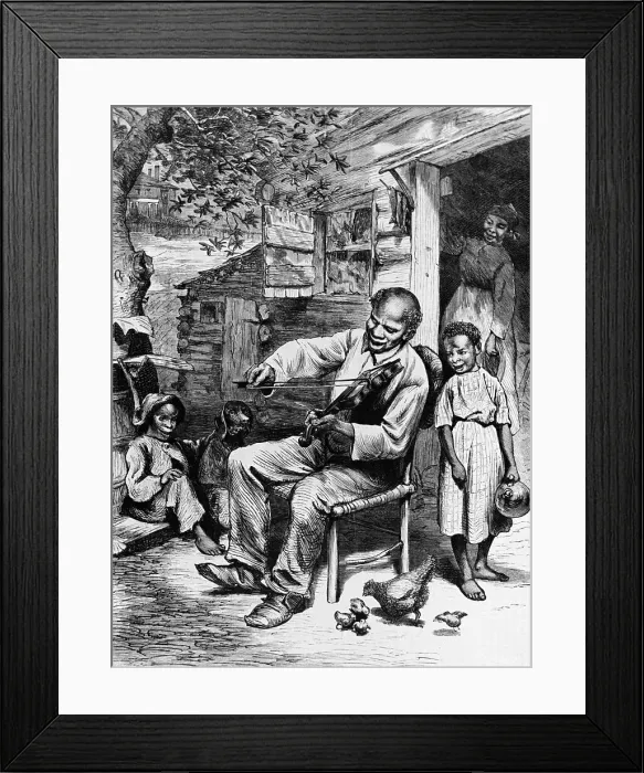 Framed Print : Negro Songs Of The Old South 1872 Ill Framed Print : Negro Songs Of The Old South 1872 Ill