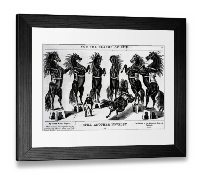 Framed Print : Horses Performing In Circus Framed Print : Horses Performing In Circus