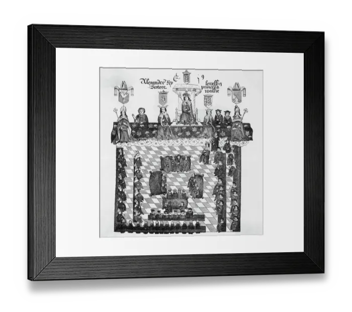 Framed Print : Illustration Of Parliament Of Edward I Framed Print : Illustration Of Parliament Of Edward I