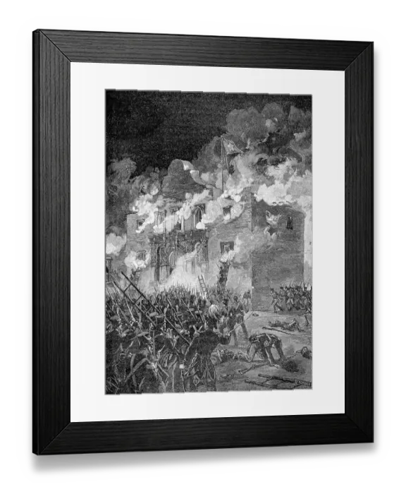 Framed Print : The Fall Of The Alamo
