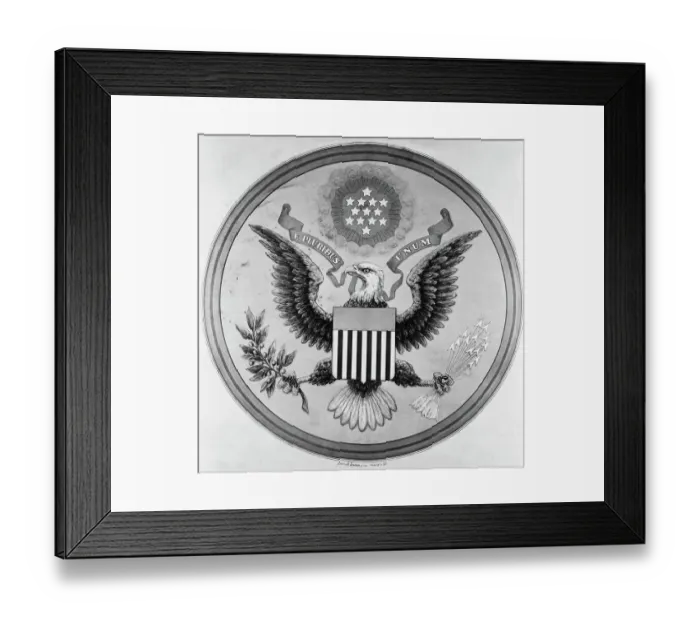 Framed Print : The Great Seal Of The United States Framed Print : The Great Seal Of The United States