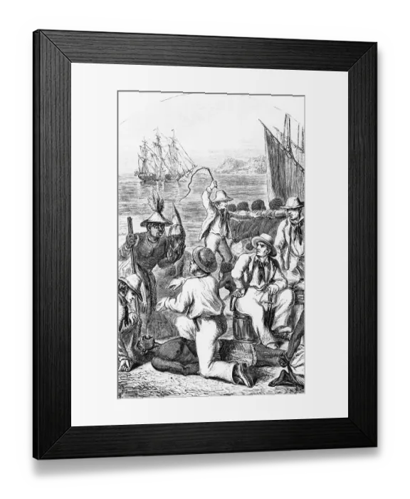 Framed Print : Slave Trade On The Coast Of Africa Framed Print : Slave Trade On The Coast Of Africa