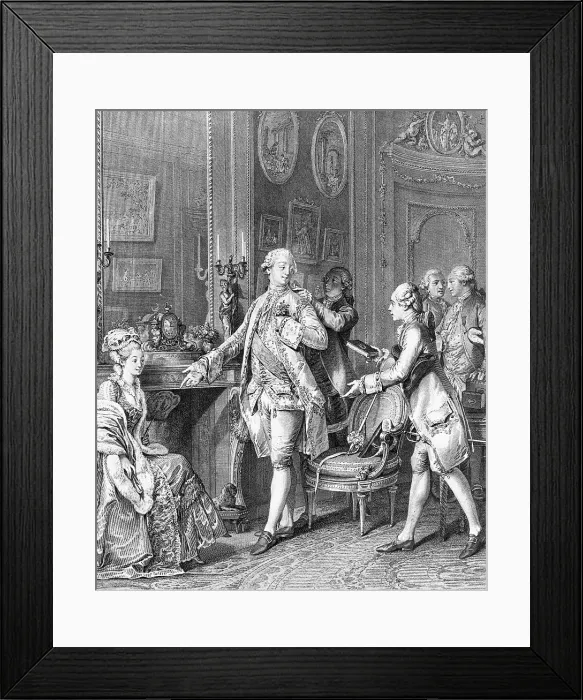 Framed Print : Aristocrat Of Rococo Period During Levee Framed Print : Aristocrat Of Rococo Period During Levee