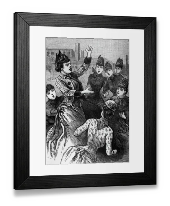 Framed Print : Women Suffragettes At A Gathering Framed Print : Women Suffragettes At A Gathering