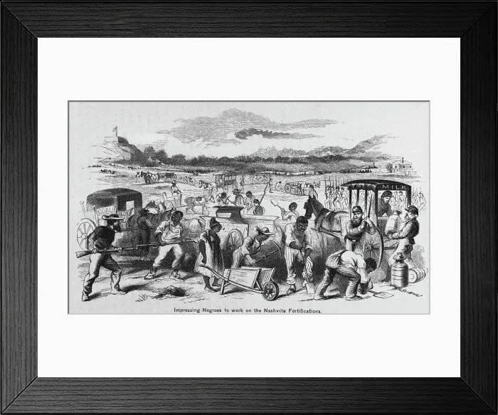 Framed Print : Impressing Negroes To Work Framed Print : Impressing Negroes To Work
