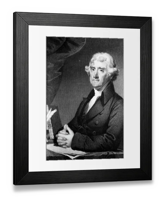 Framed Print : Thomas Jefferson Seated Framed Print : Thomas Jefferson Seated