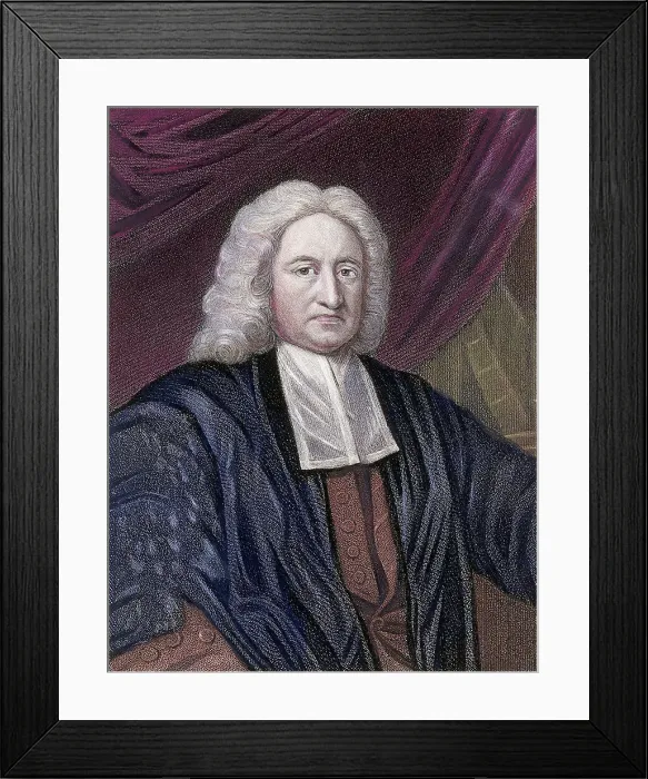 Framed Print : Portrait of Edmond Halley by W.T. Fry Framed Print : Portrait of Edmond Halley by W.T. Fry