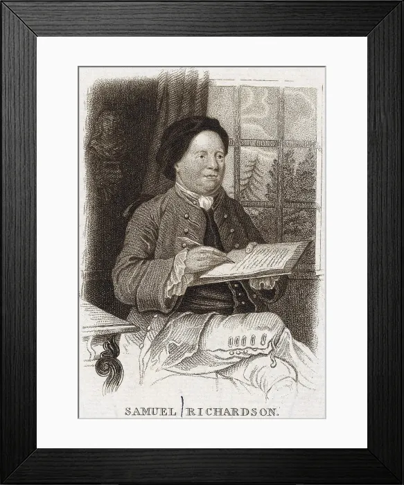 Framed Print : English Novelist Samuel Richardson Framed Print : English Novelist Samuel Richardson