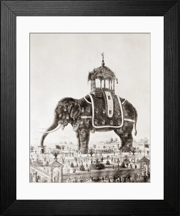 Framed Print : Elephantine Colossus Exhibition Poster