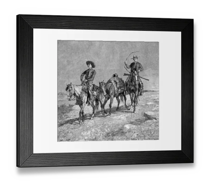 Framed Print : An Exploring Outfit by Frederic Remington Framed Print : An Exploring Outfit by Frederic Remington
