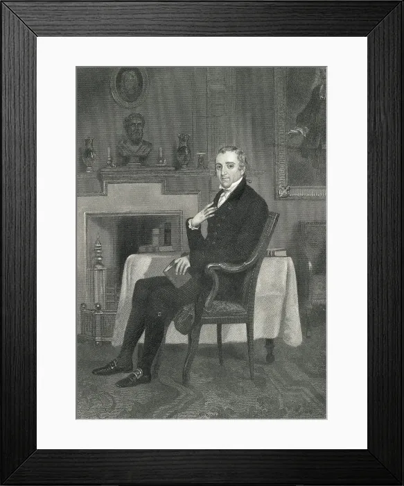 Framed Print : Fisher Ames In Illustration / Seated Framed Print : Fisher Ames In Illustration / Seated