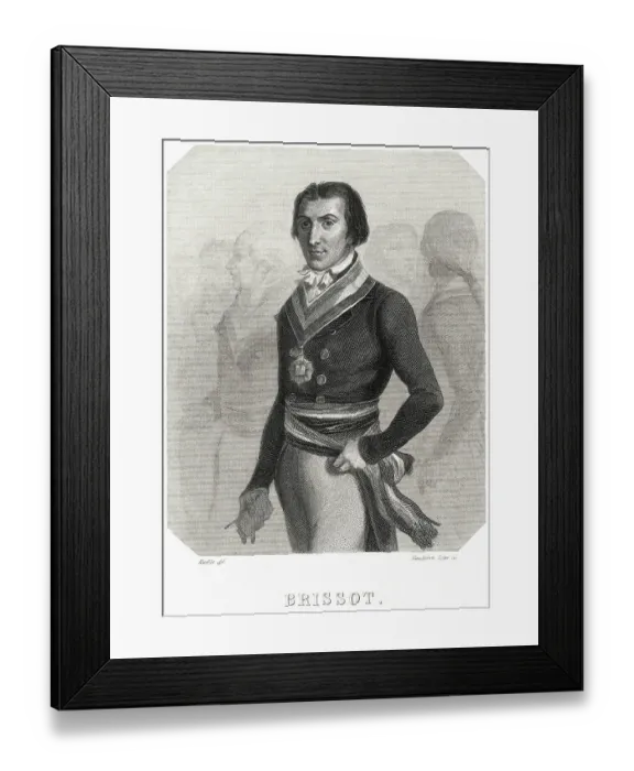 Framed Print : Portrait Of Jacques-Pierre Brissot Framed Print : Portrait Of Jacques-Pierre Brissot