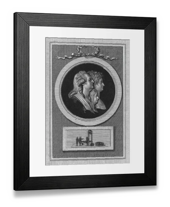 Framed Print : Louis Xvi W / The Queen & Dauphin Framed Print : Louis Xvi W / The Queen & Dauphin