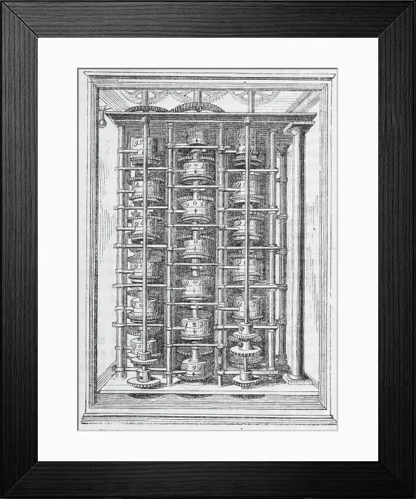 Framed Print : Illustration of the Difference Engine Framed Print : Illustration of the Difference Engine