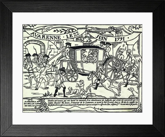 Framed Print : King Louis Xvi'S Failed Escape Attempt
