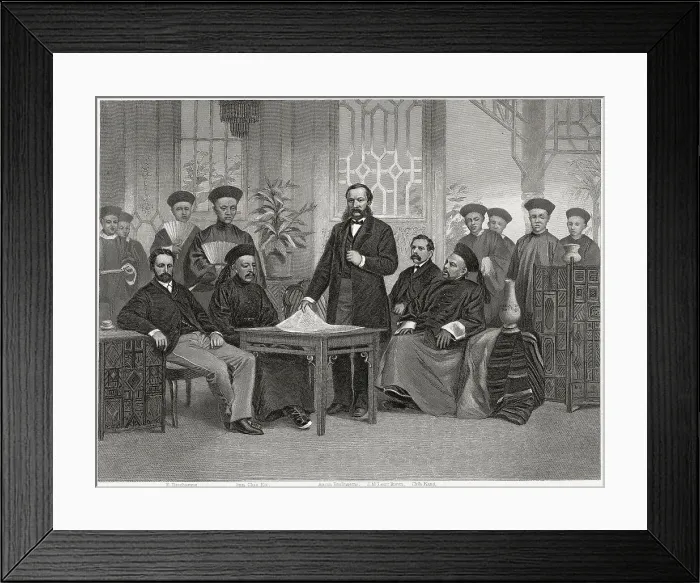 Framed Print : Anson Burlingame & Chinese Embassy Framed Print : Anson Burlingame & Chinese Embassy