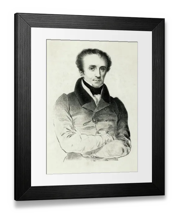 Framed Print : Portrait of James Fenimore Cooper Framed Print : Portrait of James Fenimore Cooper