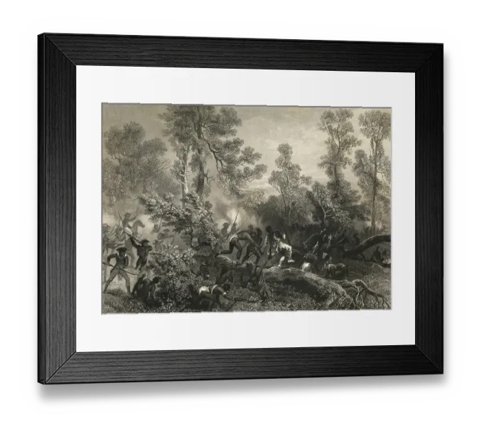 Framed Print : Battle of Miami, 1791 Framed Print : Battle of Miami, 1791