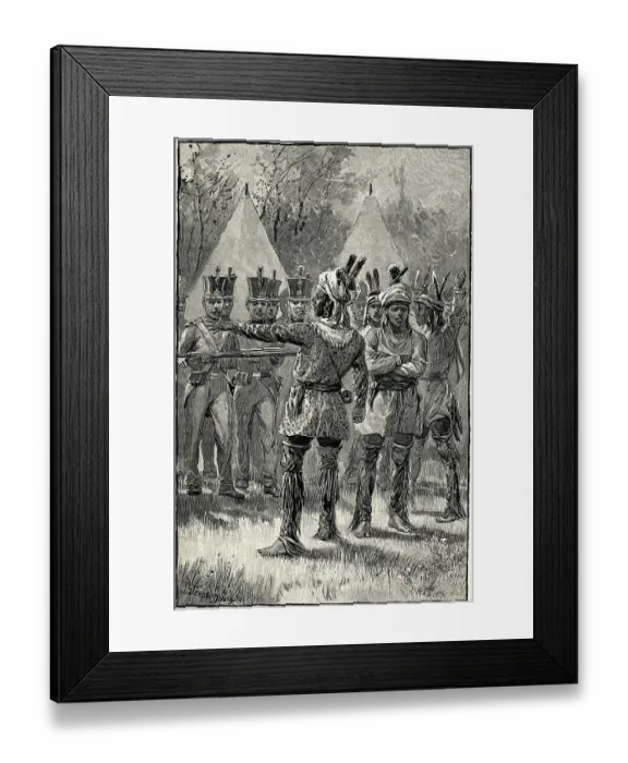 Framed Print : Soldiers Capture Seminole Leader Osceola Framed Print : Soldiers Capture Seminole Leader Osceola