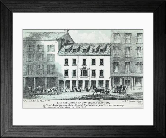 Framed Print : Exterior of Gov. George Clinton's House Framed Print : Exterior of Gov. George Clinton's House
