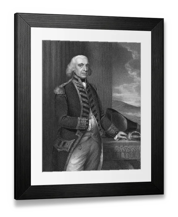 Framed Print : Portrait Of Admiral Richard Howe Framed Print : Portrait Of Admiral Richard Howe