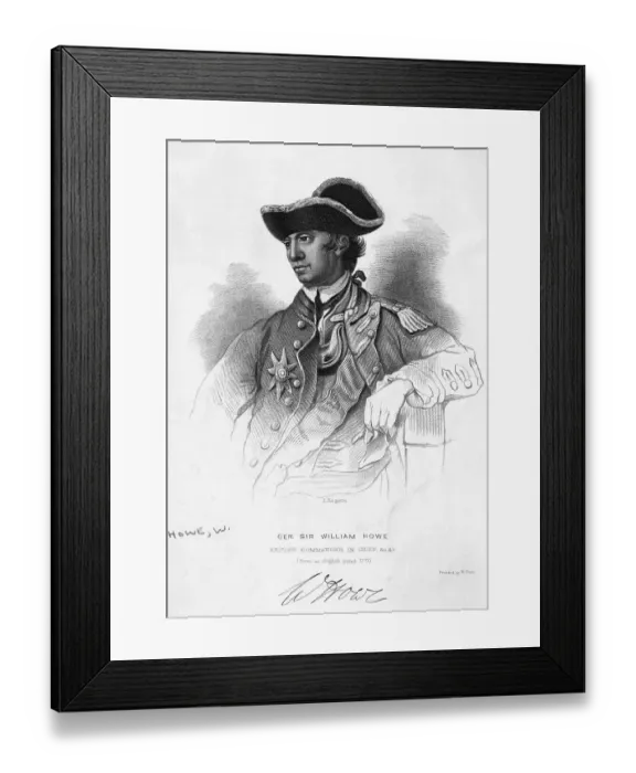 Framed Print : Portrait Of General William Howe Framed Print : Portrait Of General William Howe