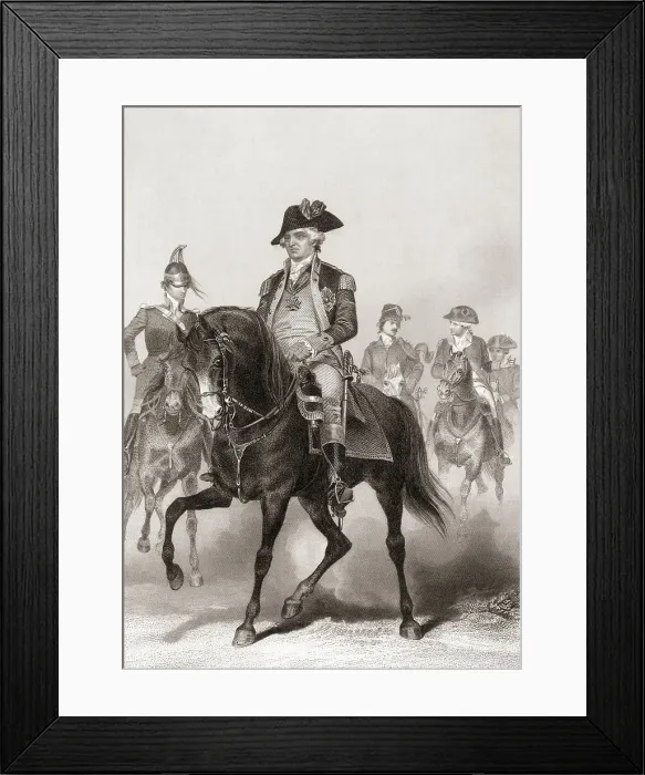 Framed Print : Maj Gen. Friedrich Von Stueben On Horse Framed Print : Maj Gen. Friedrich Von Stueben On Horse