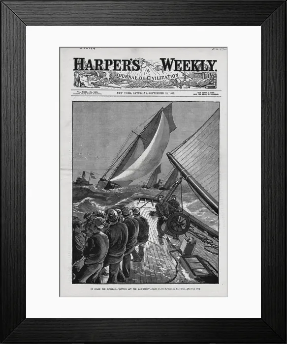 Framed Print : Illustrated Cover Of Harper'S Weekly Framed Print : Illustrated Cover Of Harper'S Weekly