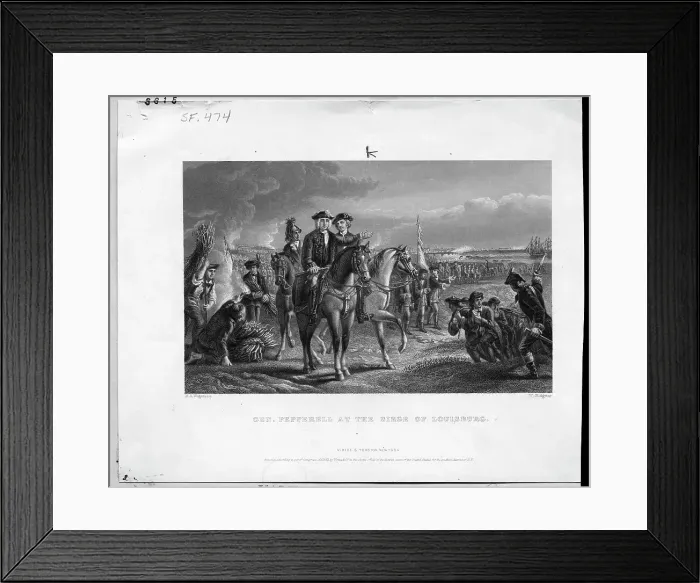 Framed Print : General William Pepperall At Louisburg Framed Print : General William Pepperall At Louisburg