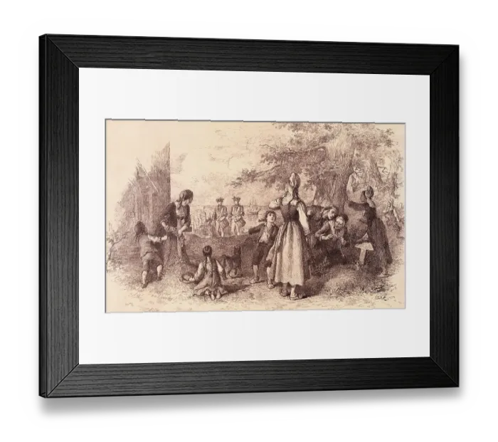 Framed Print : Troops Expelling Settlers Framed Print : Troops Expelling Settlers