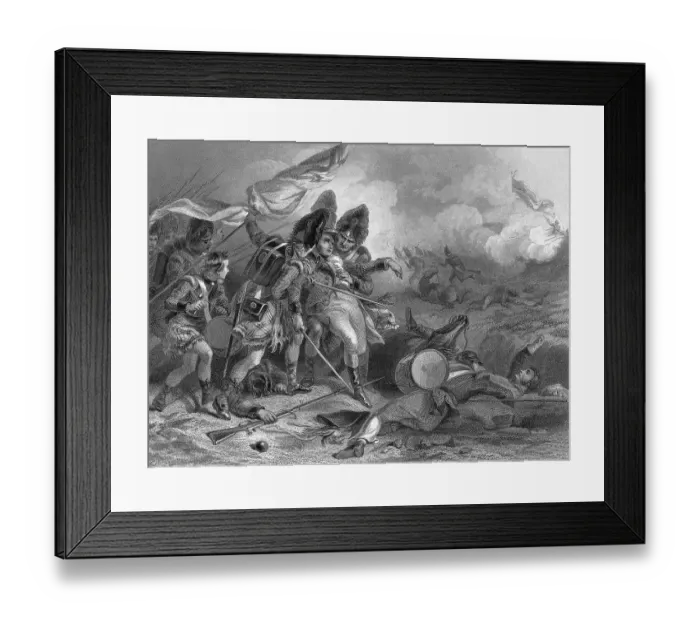 Framed Print : Death of Edward Pakenham Framed Print : Death of Edward Pakenham