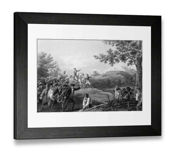 Framed Print : General John Stark at Bennington