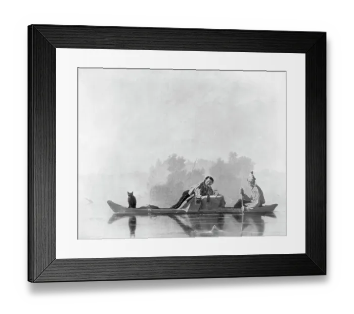 Framed Print : Fur Traders Descending the Missouri by George Caleb Bingham Framed Print : Fur Traders Descending the Missouri by George Caleb Bingham
