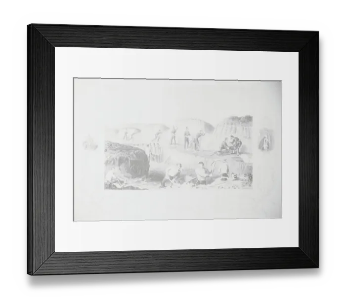 Framed Print : Men Digging War Trenches Framed Print : Men Digging War Trenches