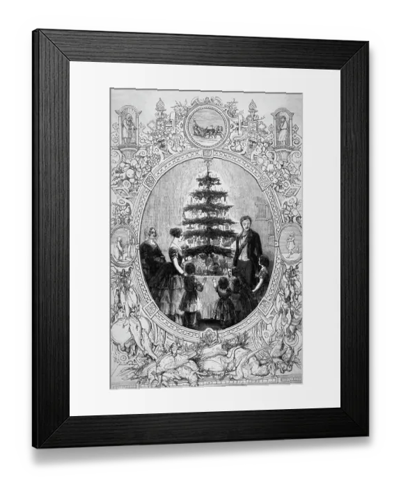 Framed Print : Family Portrait of the Windsors at Christmas Framed Print : Family Portrait of the Windsors at Christmas