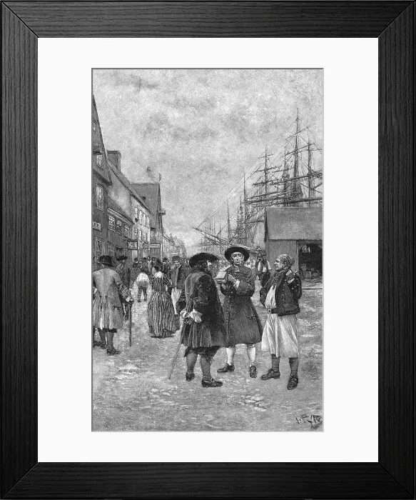 Framed Print : 18Th Century Life On The River Front Framed Print : 18Th Century Life On The River Front