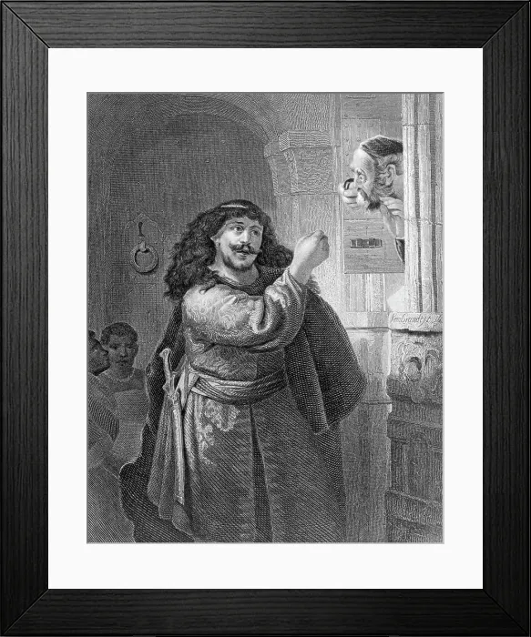 Framed Print : Illustration Portraying Samson Framed Print : Illustration Portraying Samson