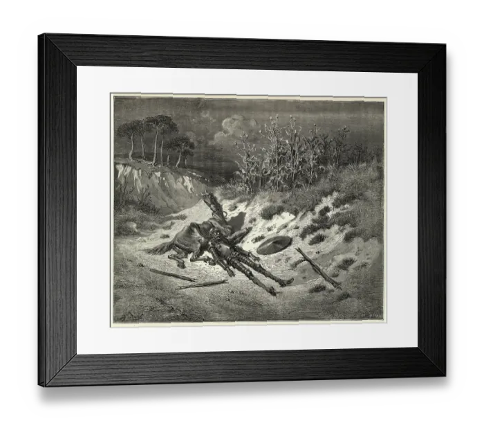 Framed Print : Illustration from Don Quixote by Miguel de Cervantes Framed Print : Illustration from Don Quixote by Miguel de Cervantes