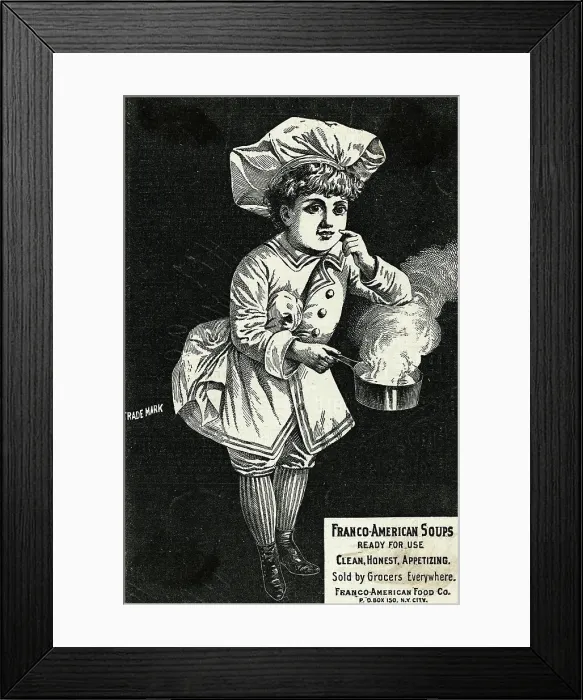 Framed Print : Franco-American Soups Framed Print : Franco-American Soups