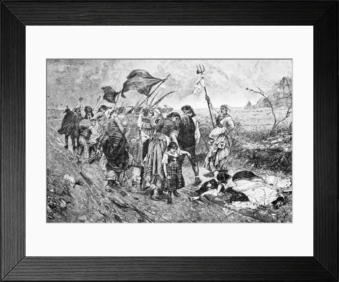 Framed Print : Illustration Depicting Women of French Revolution Framed Print : Illustration Depicting Women of French Revolution