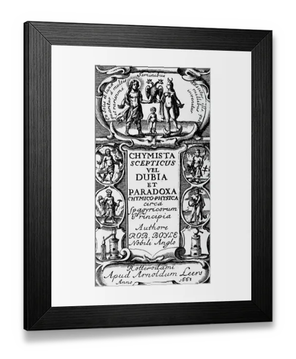 Framed Print : Title Page Of The Sceptical Chymist