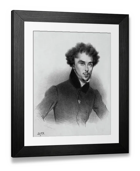 Framed Print : Portrait Of Alexandre Dumas Framed Print : Portrait Of Alexandre Dumas