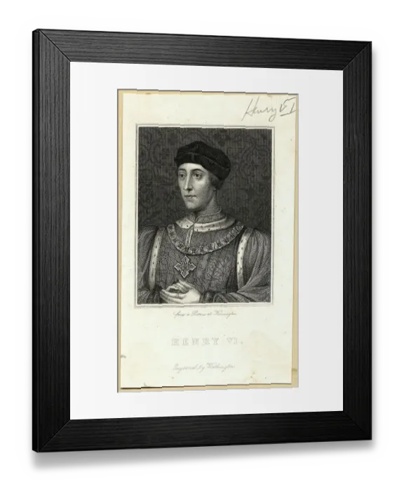 Framed Print : Portrait Of King Henry Vi Of England Framed Print : Portrait Of King Henry Vi Of England