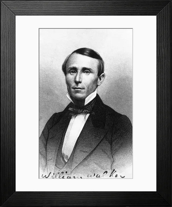Framed Print : Portrait Of General William Walker